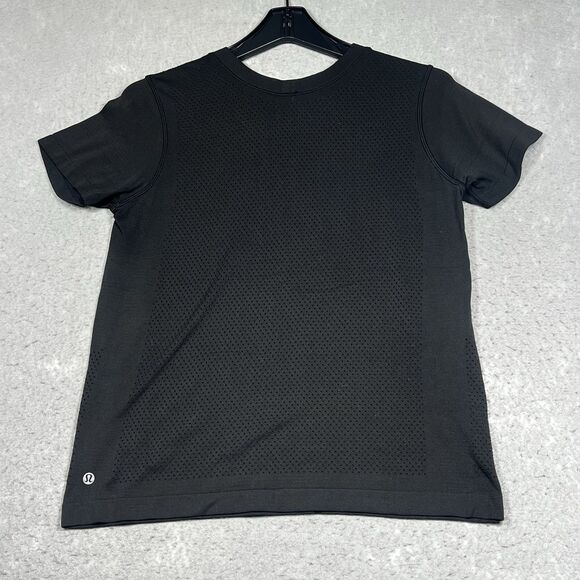 Lululemon Breeze Shirt Womens 6 Black Short Sleeve Tee Shirt Gym Yoga Athleisure - Picture 6 of 9